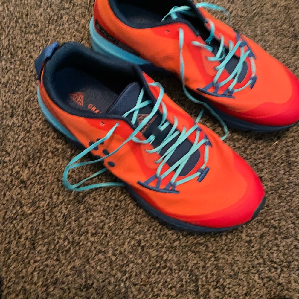 Craft Trail Orange and Blue Athletic hiking Shoes